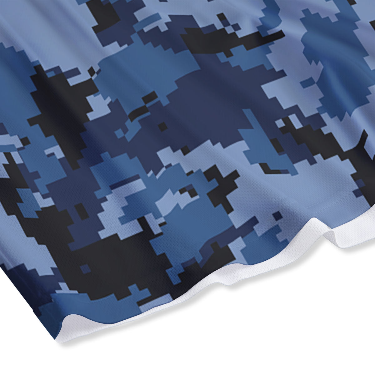 Camo Navy Digital Print Pattern Mesh Shorts-grizzshop