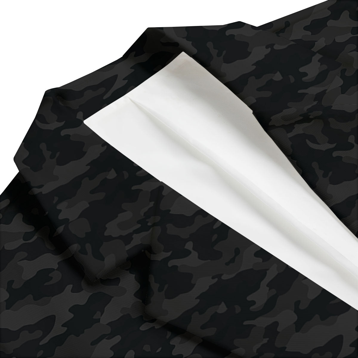 Camouflage Black Print Men's Blazer-grizzshop