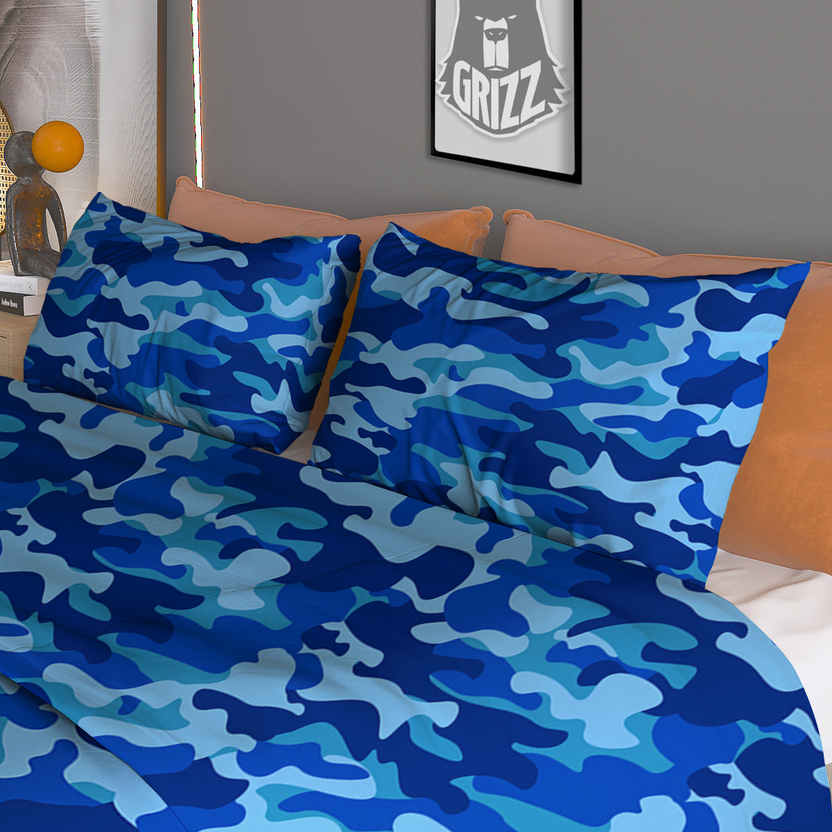Checkered Black And Grey Print Pattern Duvet Cover Bedding Set