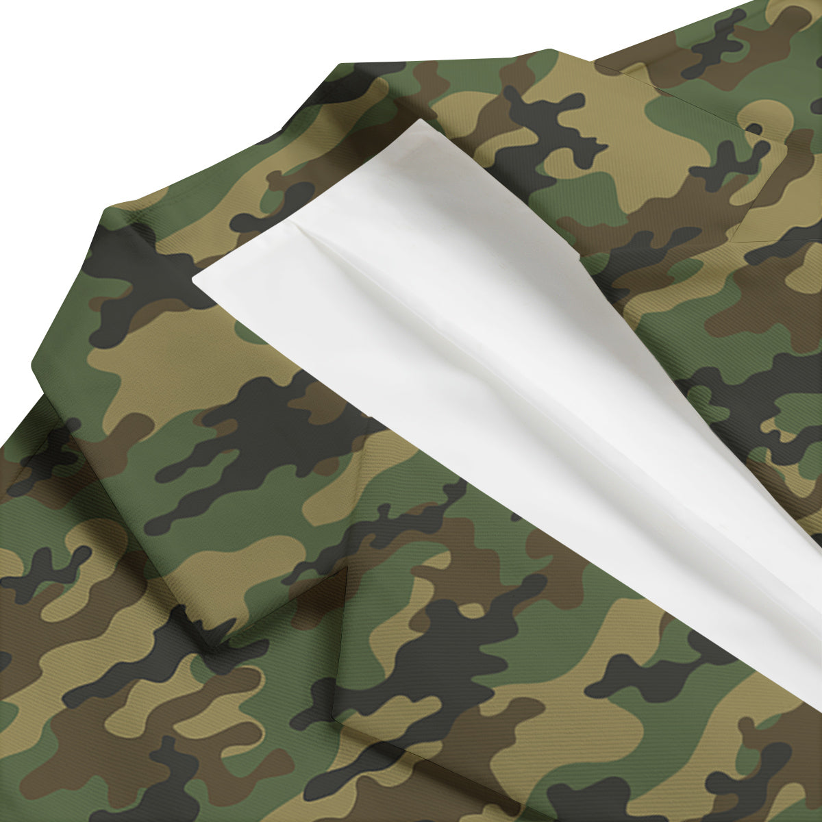 Camouflage Classic Green Print Men's Blazer-grizzshop