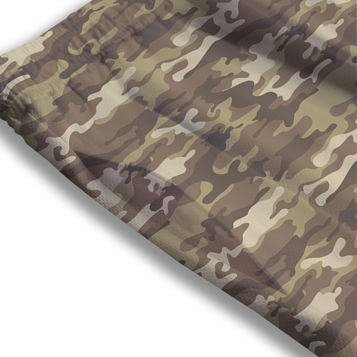 Camouflage Desert Print Mesh Shorts