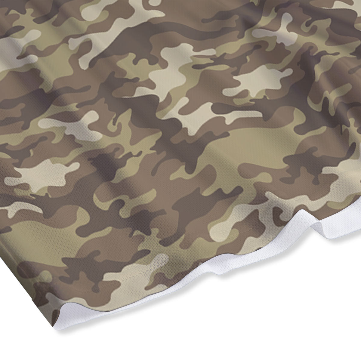 Camouflage Desert Print Mesh Shorts