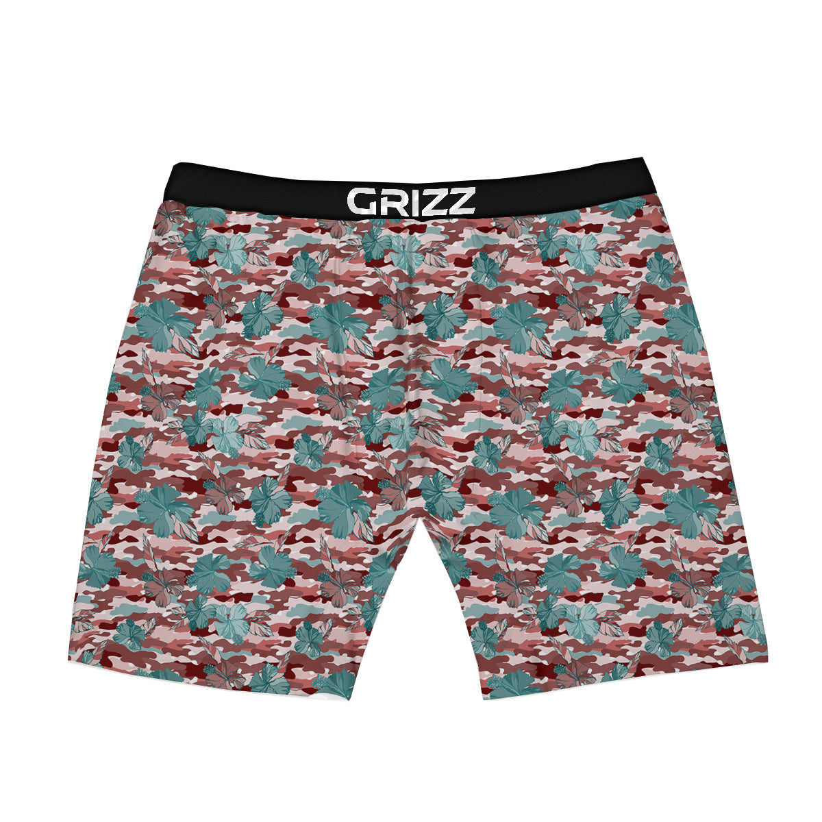 Camouflage Flower Colorful Aloha Print Boxer Briefs-grizzshop