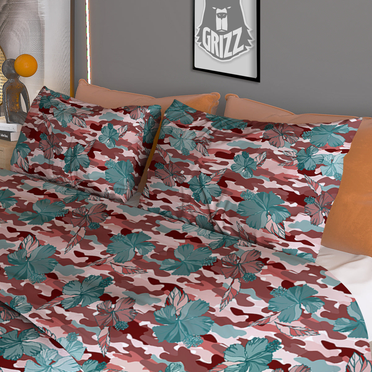 Chevron Black And Gold Print Pattern Duvet Cover Bedding Set