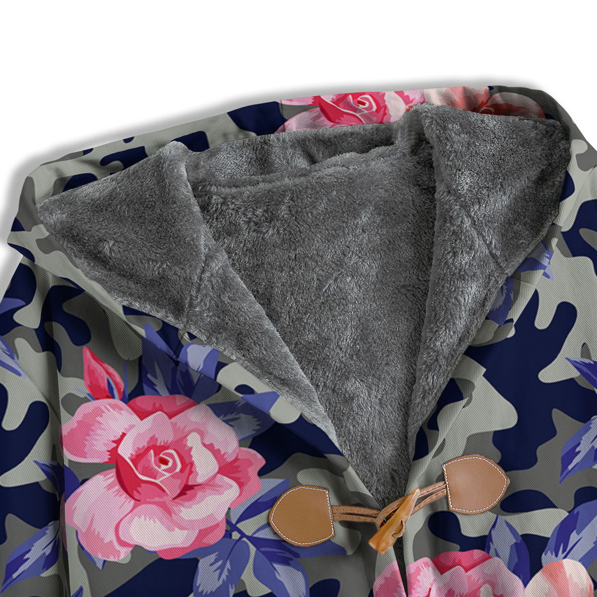 Camouflage Flower Pink Rose Print Men's Windbreaker Jacket-grizzshop