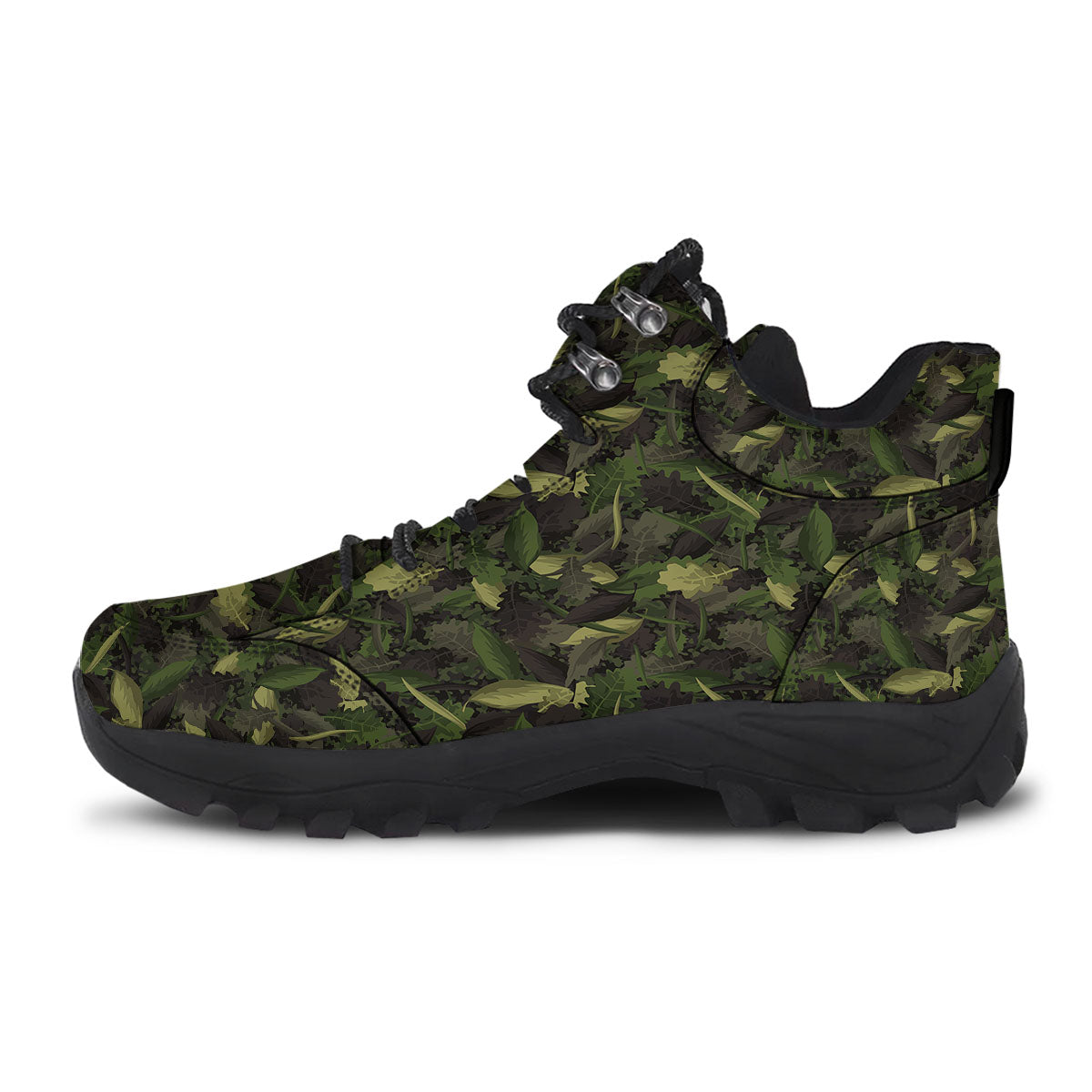 Camouflage Hunting Oak Tree Print Hiking Shoes-grizzshop