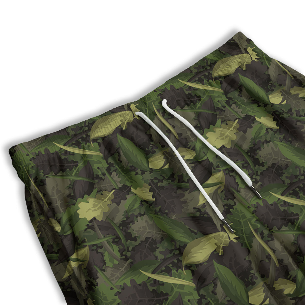 Camouflage Hunting Oak Tree Print Men's Athletic Shorts