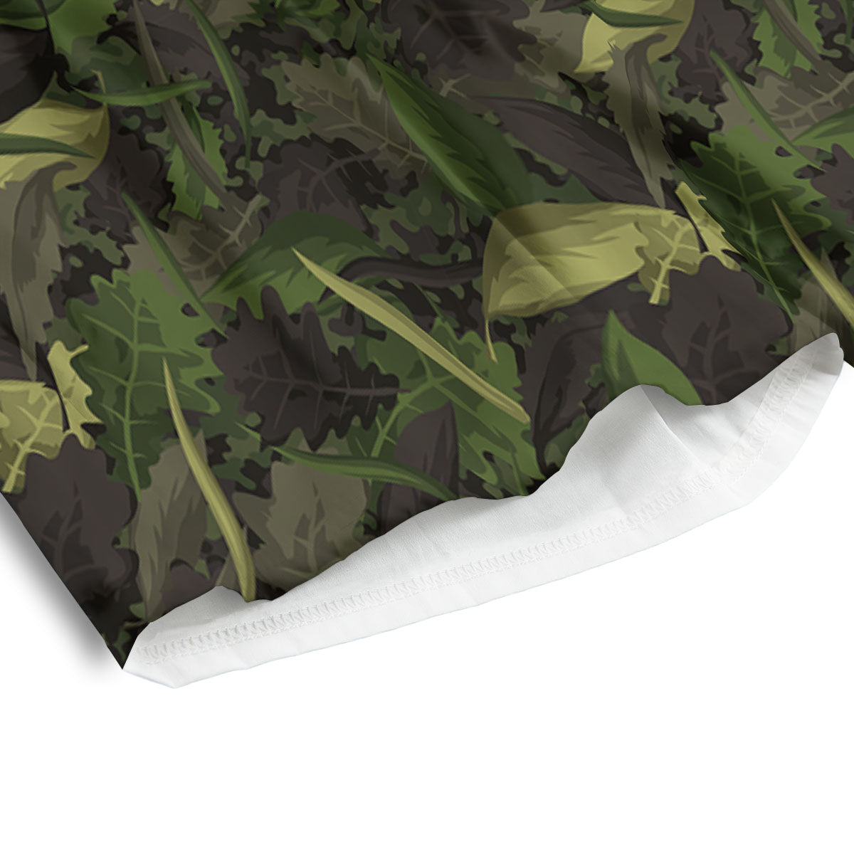 Camouflage Hunting Oak Tree Print Men's Athletic Shorts