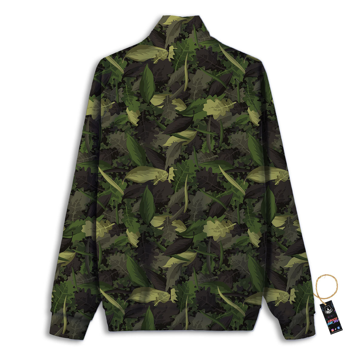 Camouflage Hunting Oak Tree Print Track Jacket-grizzshop
