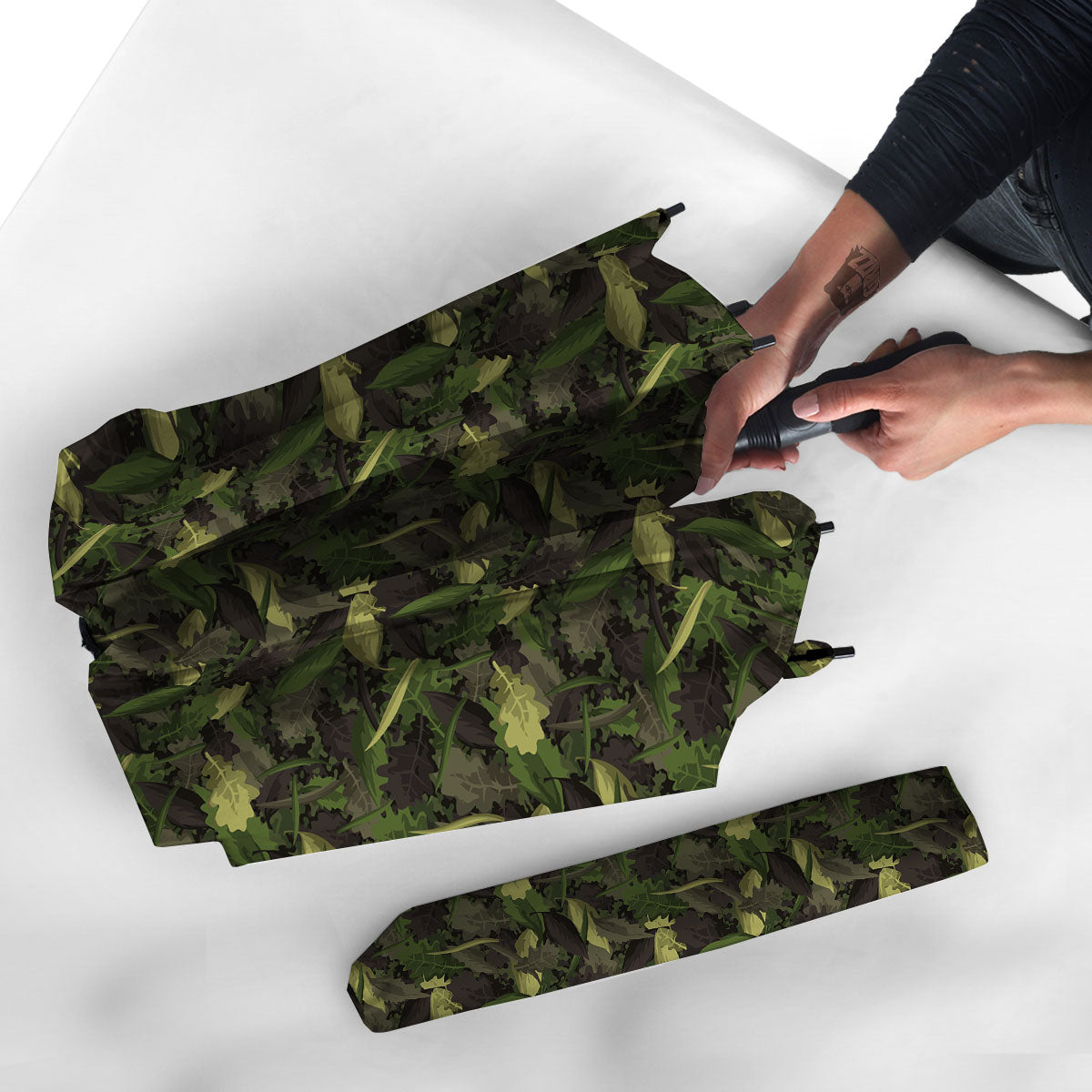 Camouflage Hunting Oak Tree Print Umbrella-grizzshop