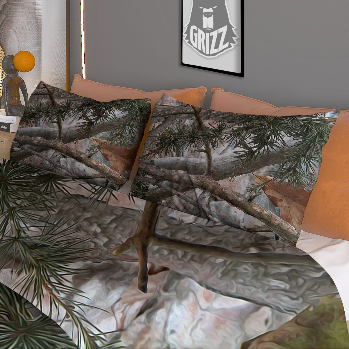 Camouflage Hunting Print Pattern Duvet Cover Bedding Set
