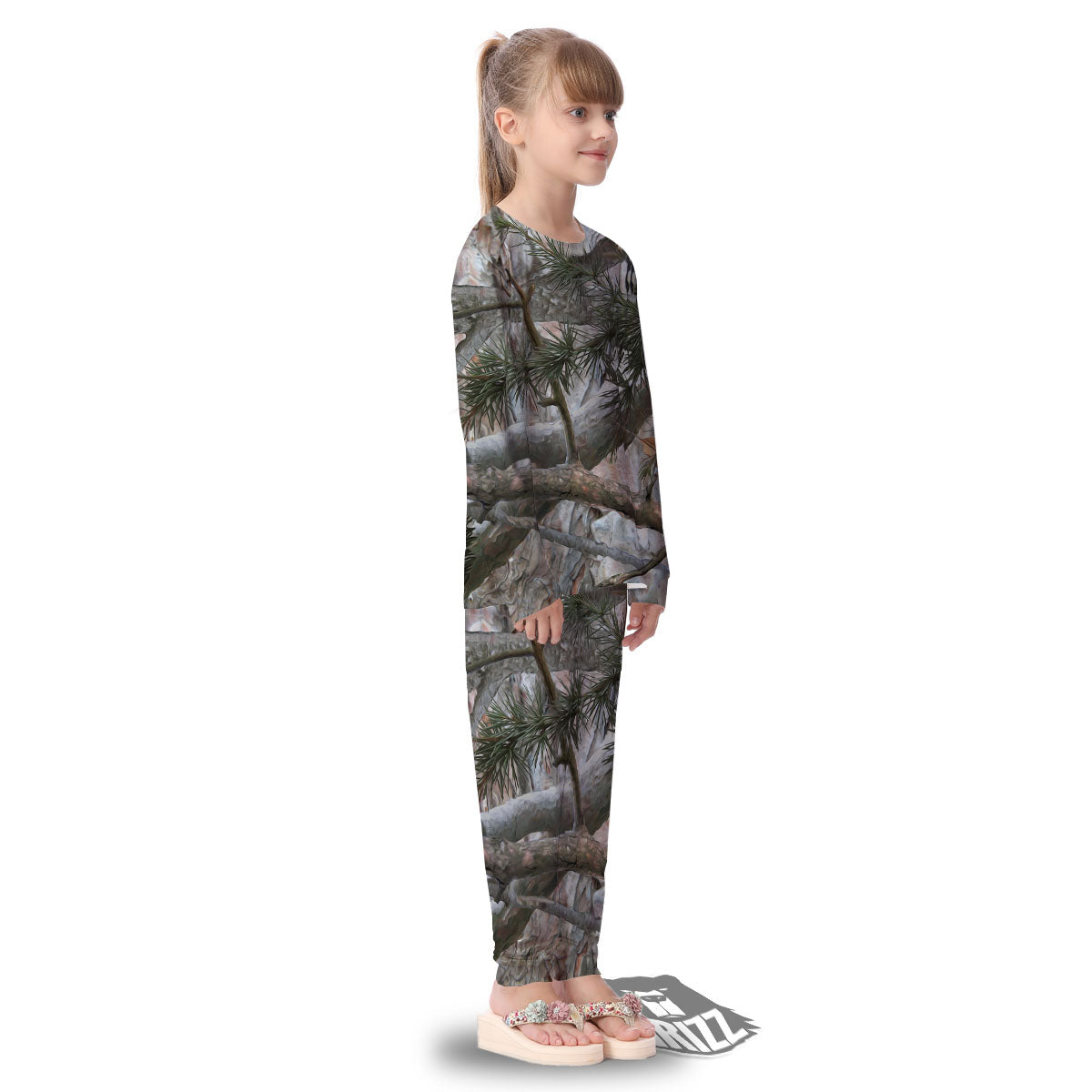 Camouflage Hunting Print Pattern Kid's Pajamas-grizzshop