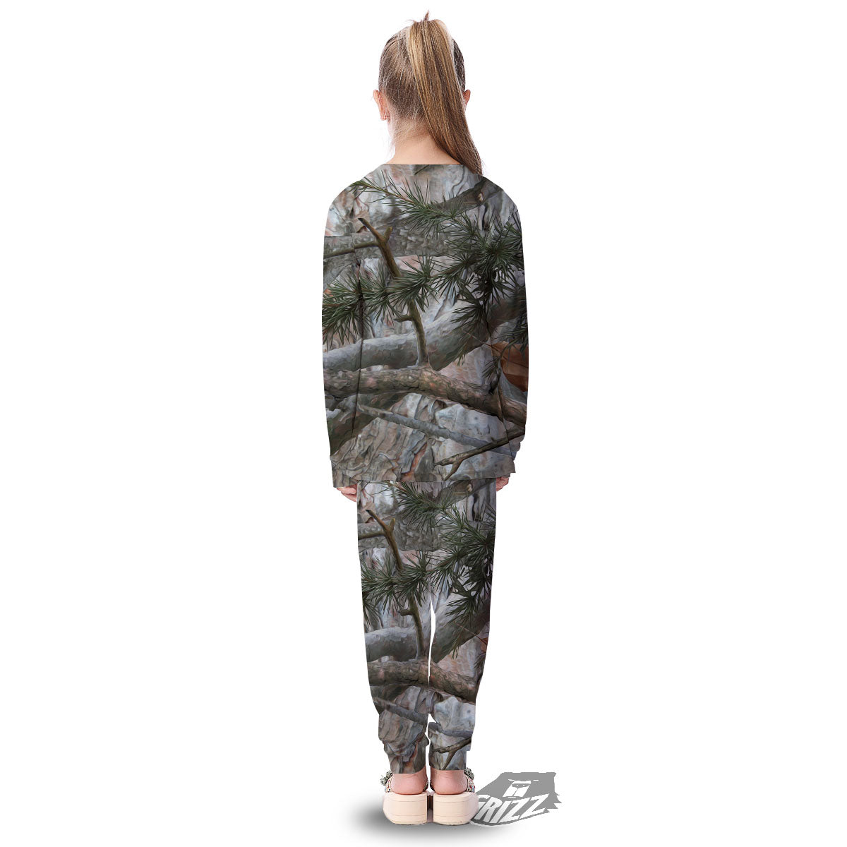 Camouflage Hunting Print Pattern Kid's Pajamas-grizzshop