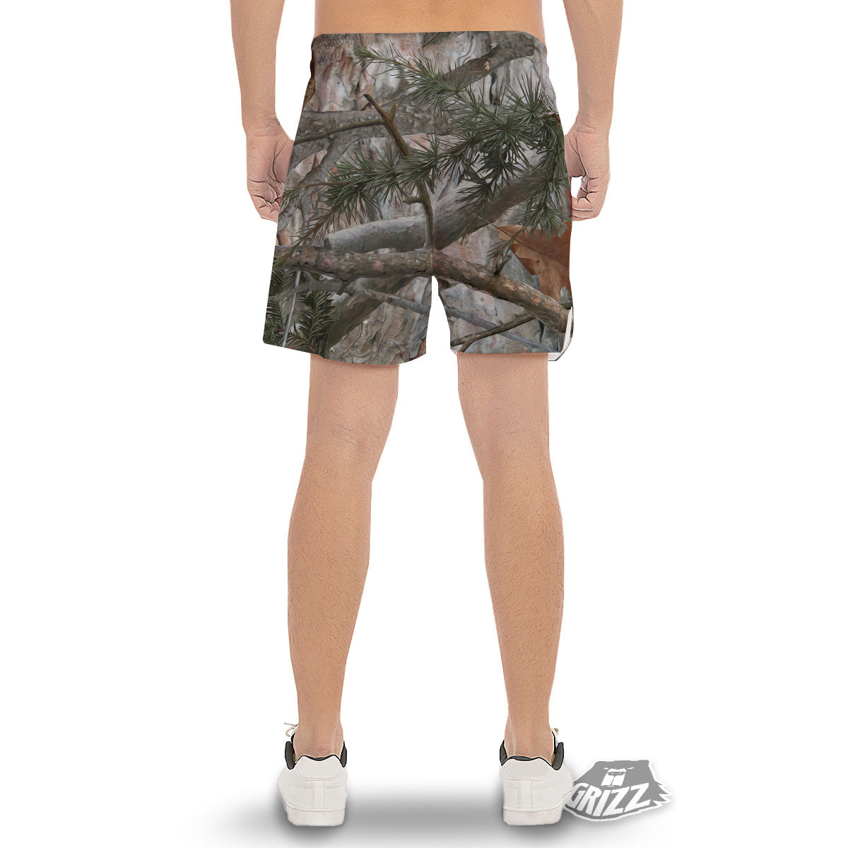 Camouflage Hunting Print Pattern Men's Gym Shorts-grizzshop