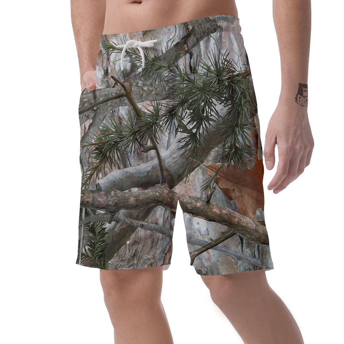 Camouflage Hunting Print Pattern Men's Shorts-grizzshop