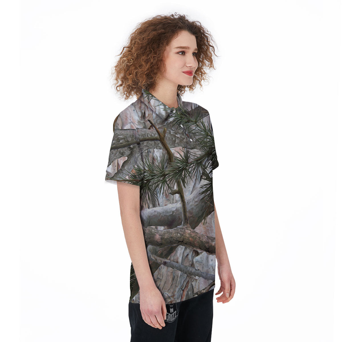 Camouflage Hunting Print Pattern Women's Golf Shirts-grizzshop