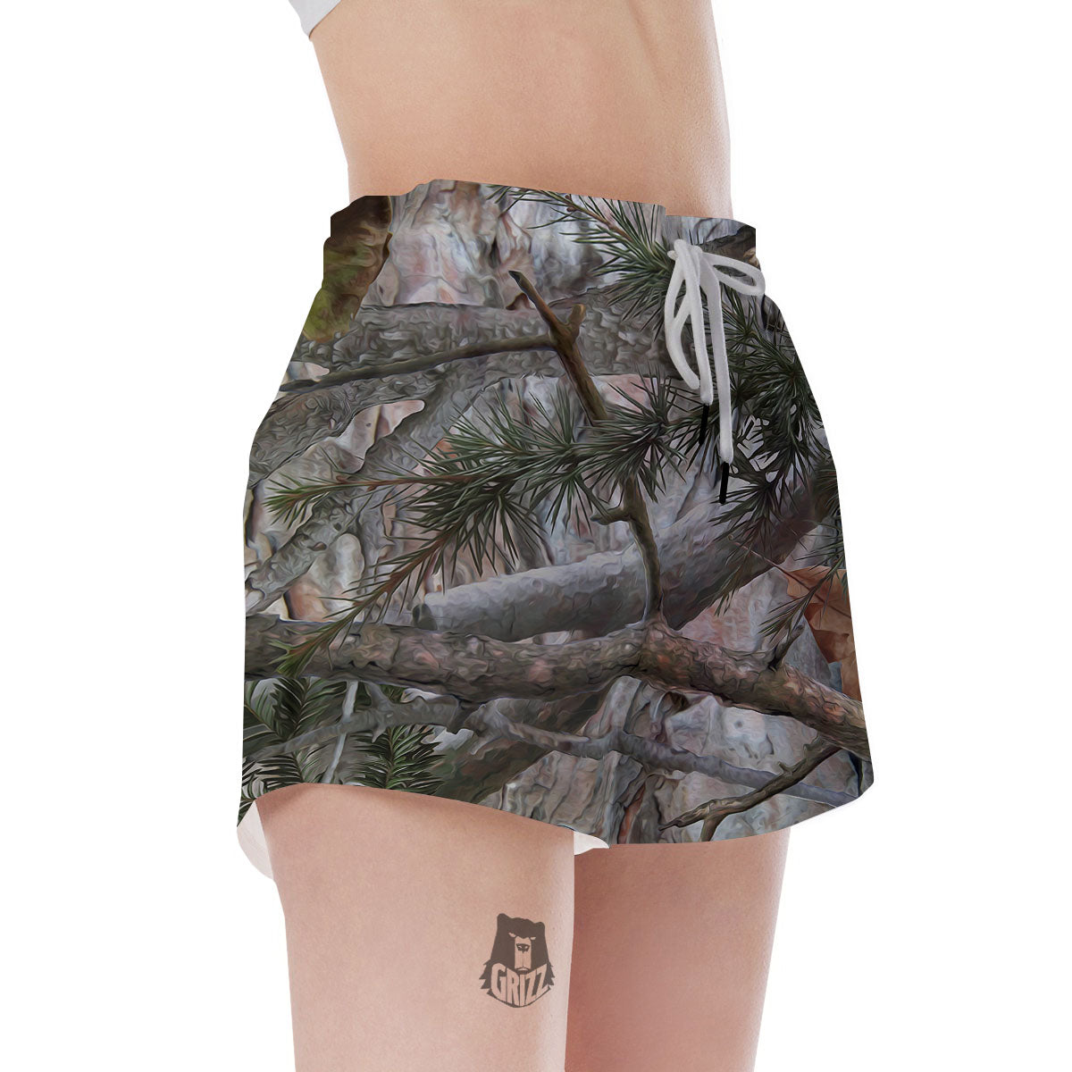 Camouflage Hunting Print Pattern Women's Shorts-grizzshop