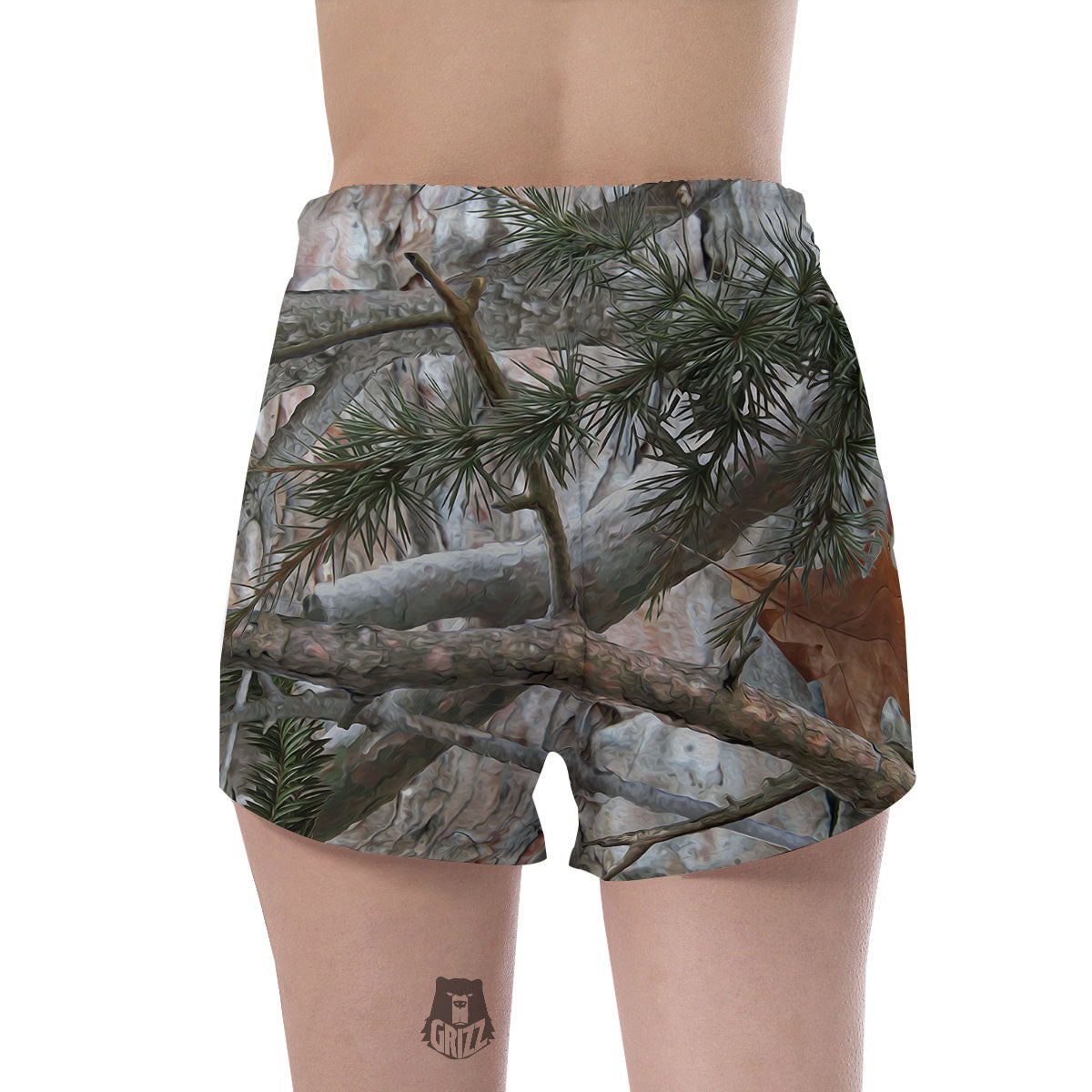 Camouflage Hunting Print Pattern Women's Shorts-grizzshop