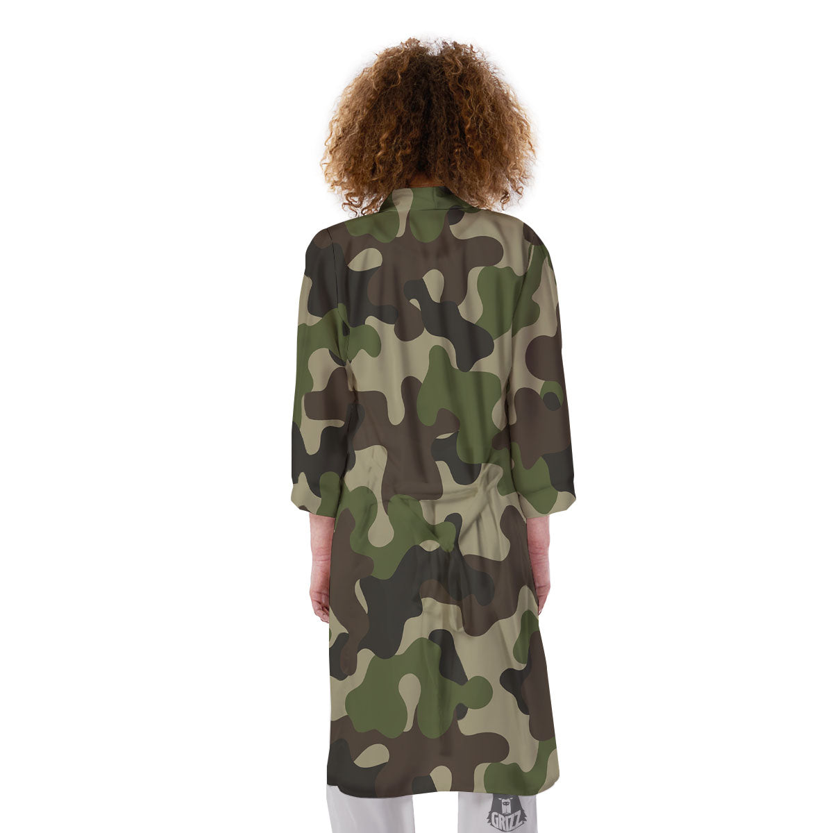 Camouflage Jungle Hunting Print Kimono-grizzshop