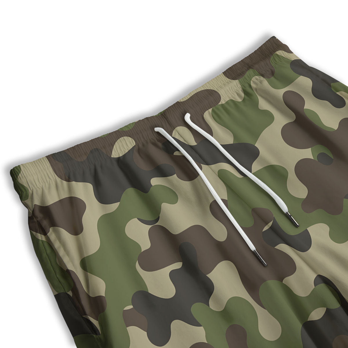 Camouflage Jungle Hunting Print Men's Athletic Shorts