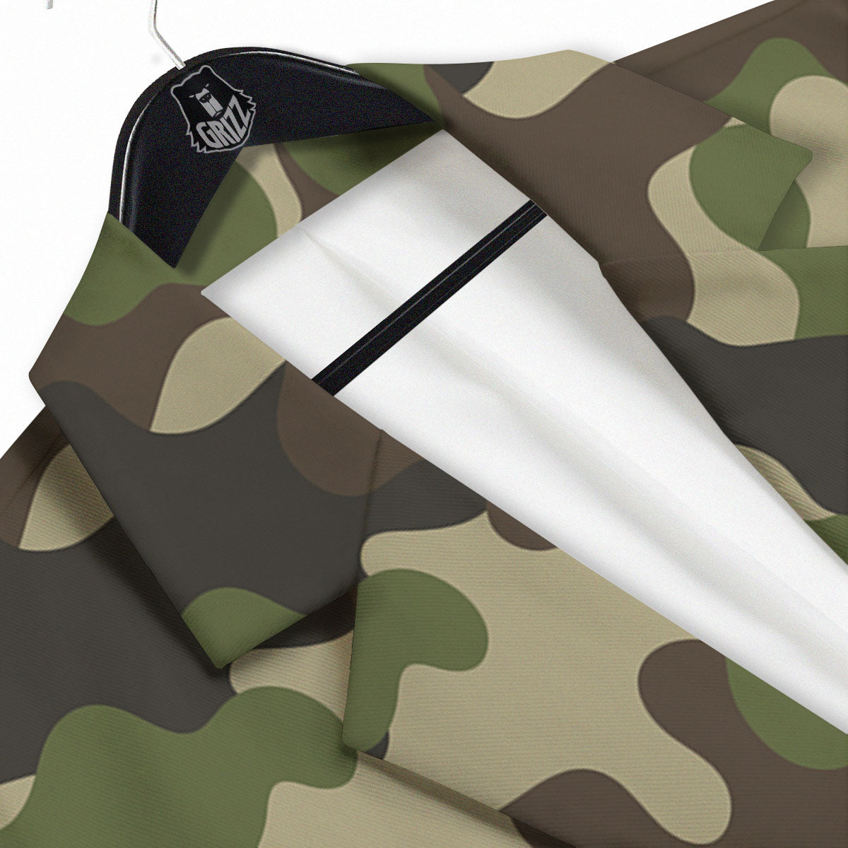 Camouflage Jungle Hunting Print Men's Sport Coat-grizzshop