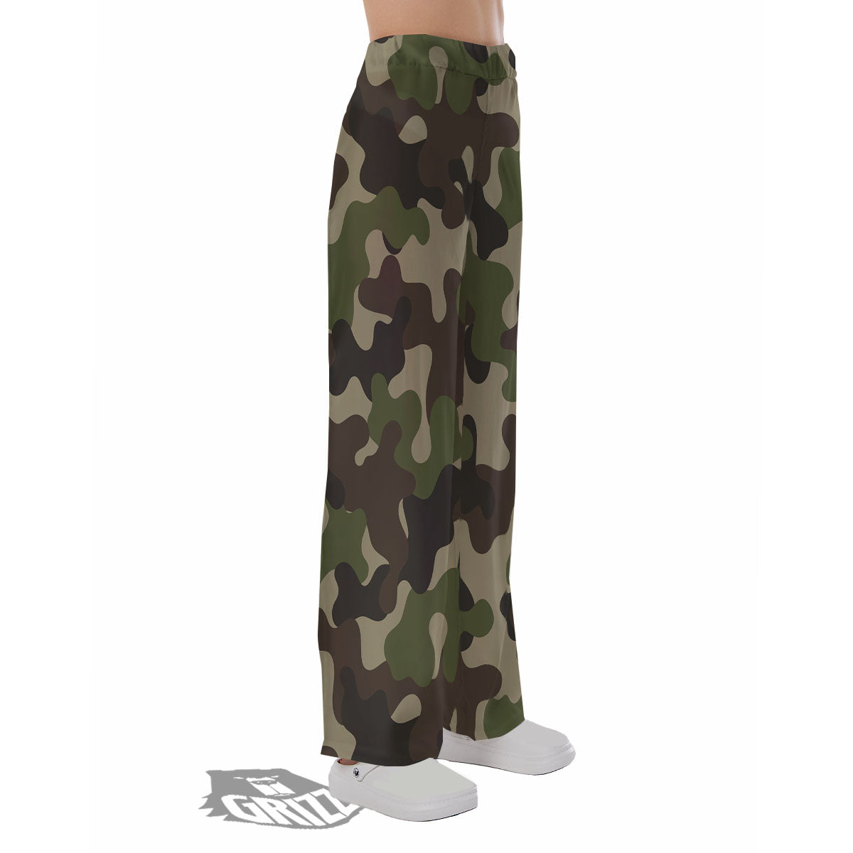 Camouflage Jungle Hunting Print Pajama Pants-grizzshop