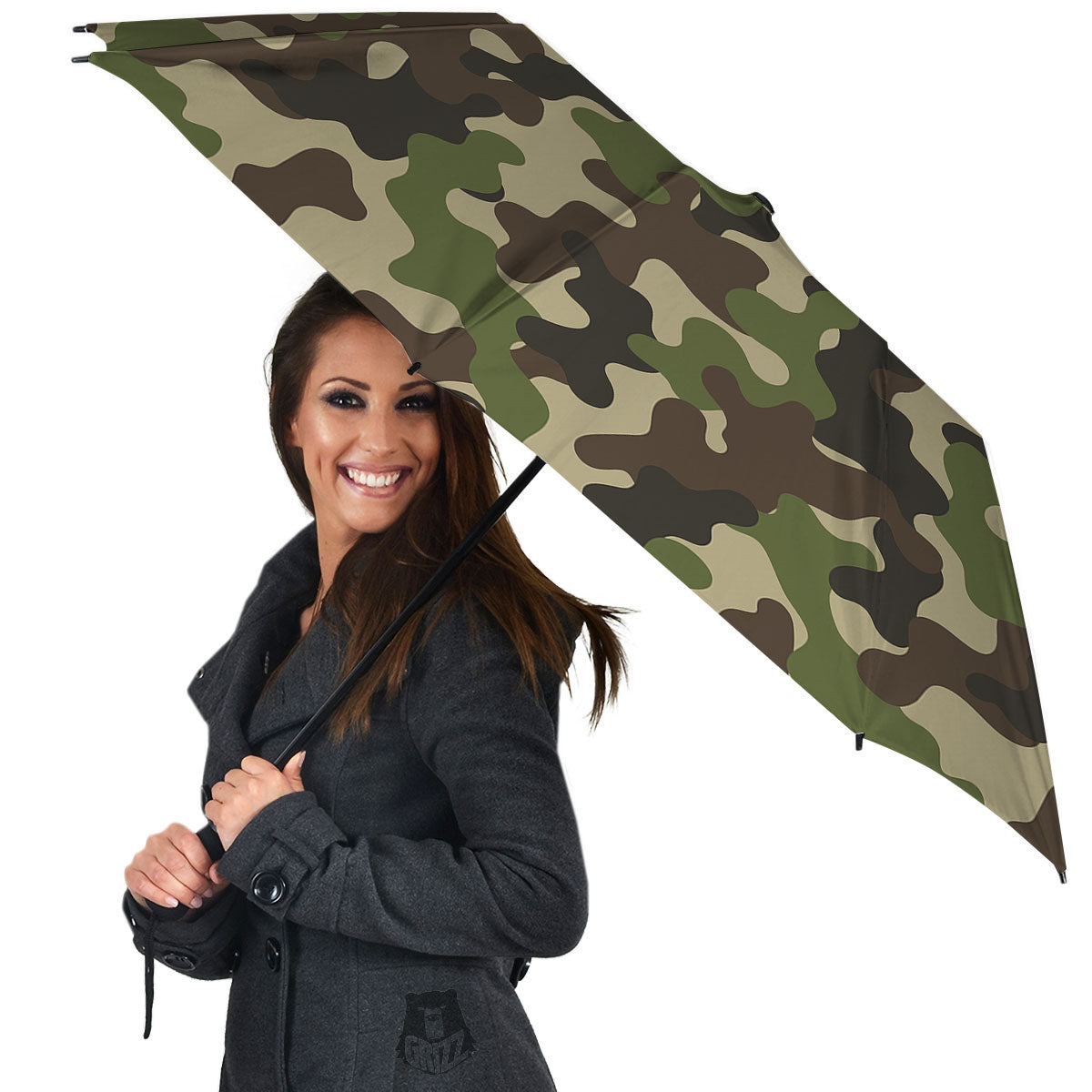 Camouflage Jungle Hunting Print Umbrella-grizzshop