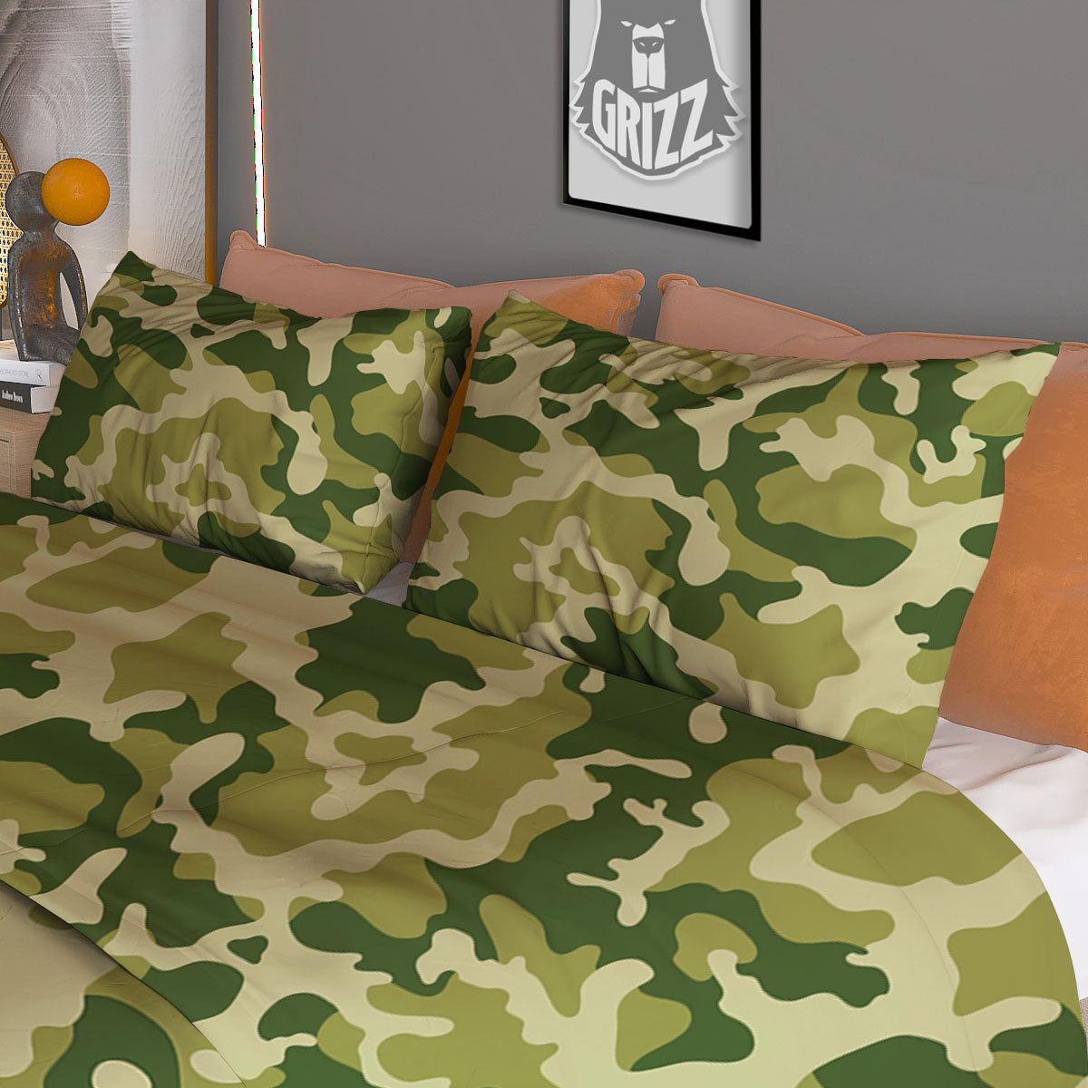 Camouflage Military Print Duvet Cover Bedding Set