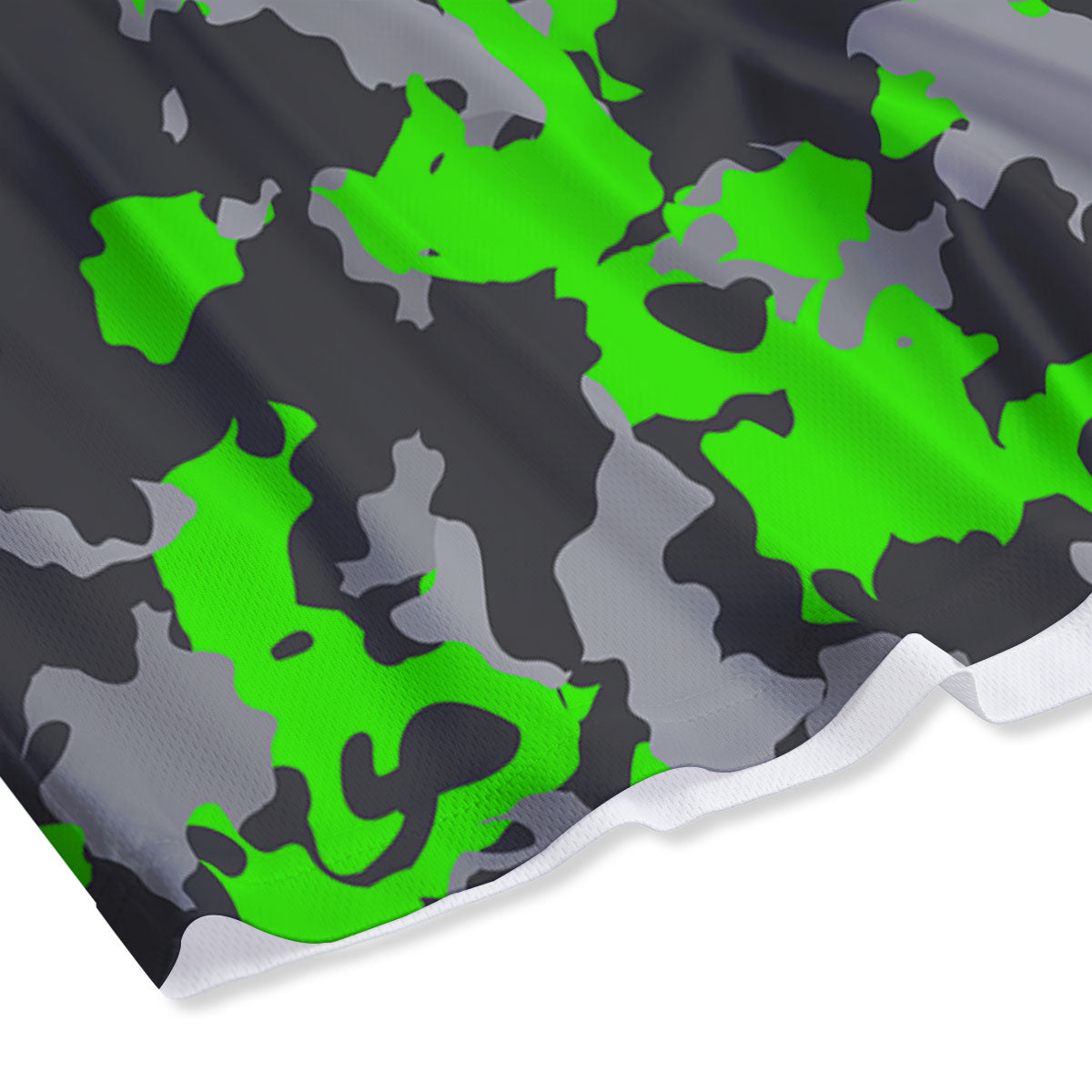 Camouflage Neon Print Mesh Shorts