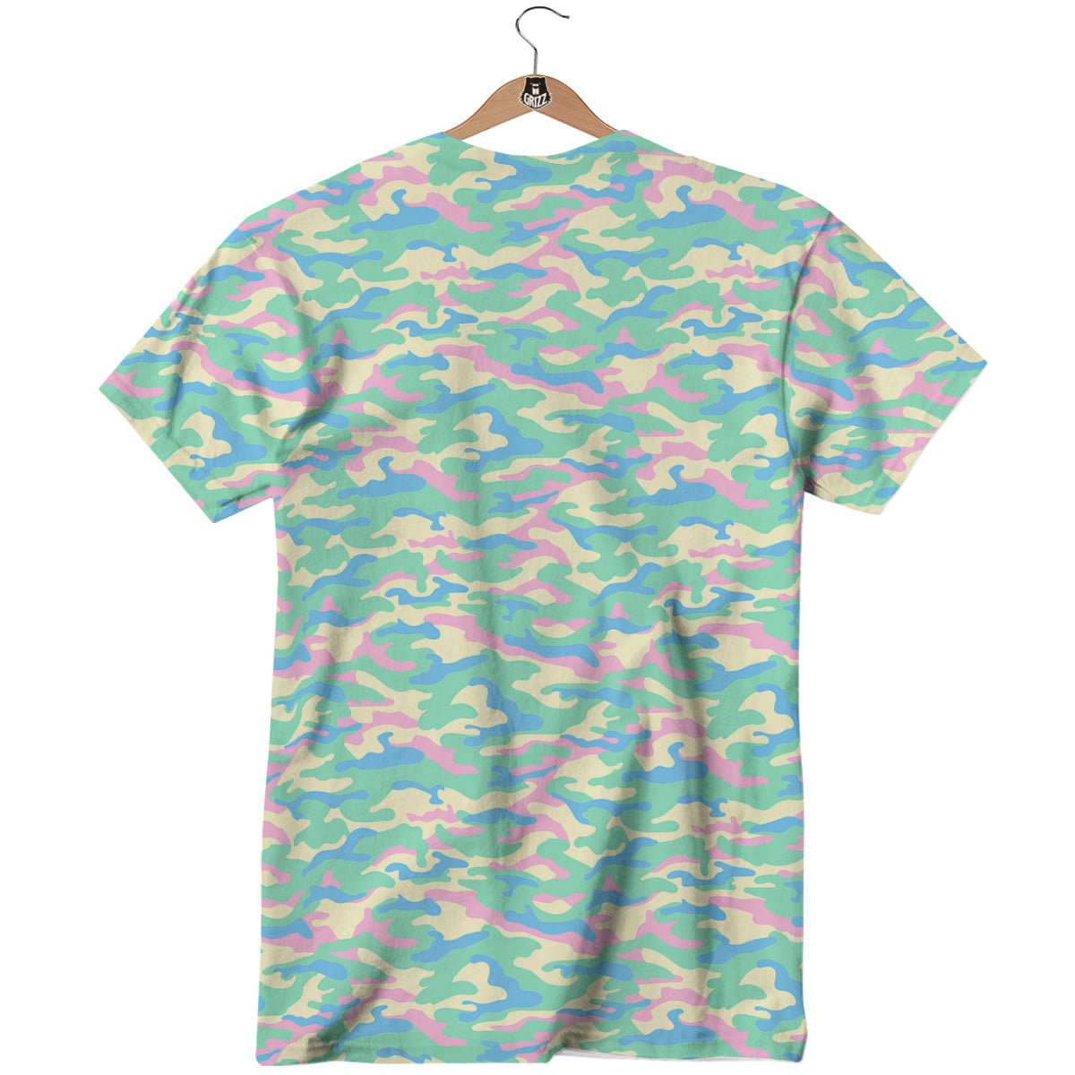 Camouflage Pastel Colors Print Pattern T-Shirt-grizzshop