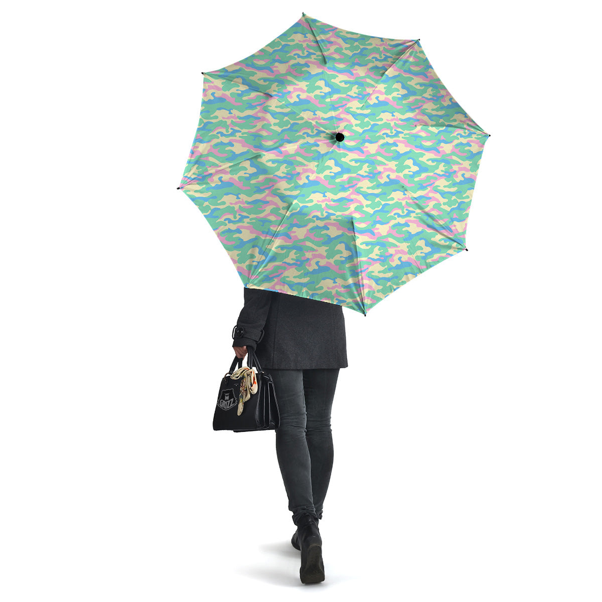 Camouflage Pastel Colors Print Pattern Umbrella-grizzshop