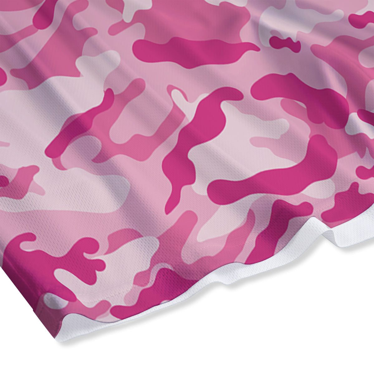 Camouflage Pink Print Pattern Mesh Shorts