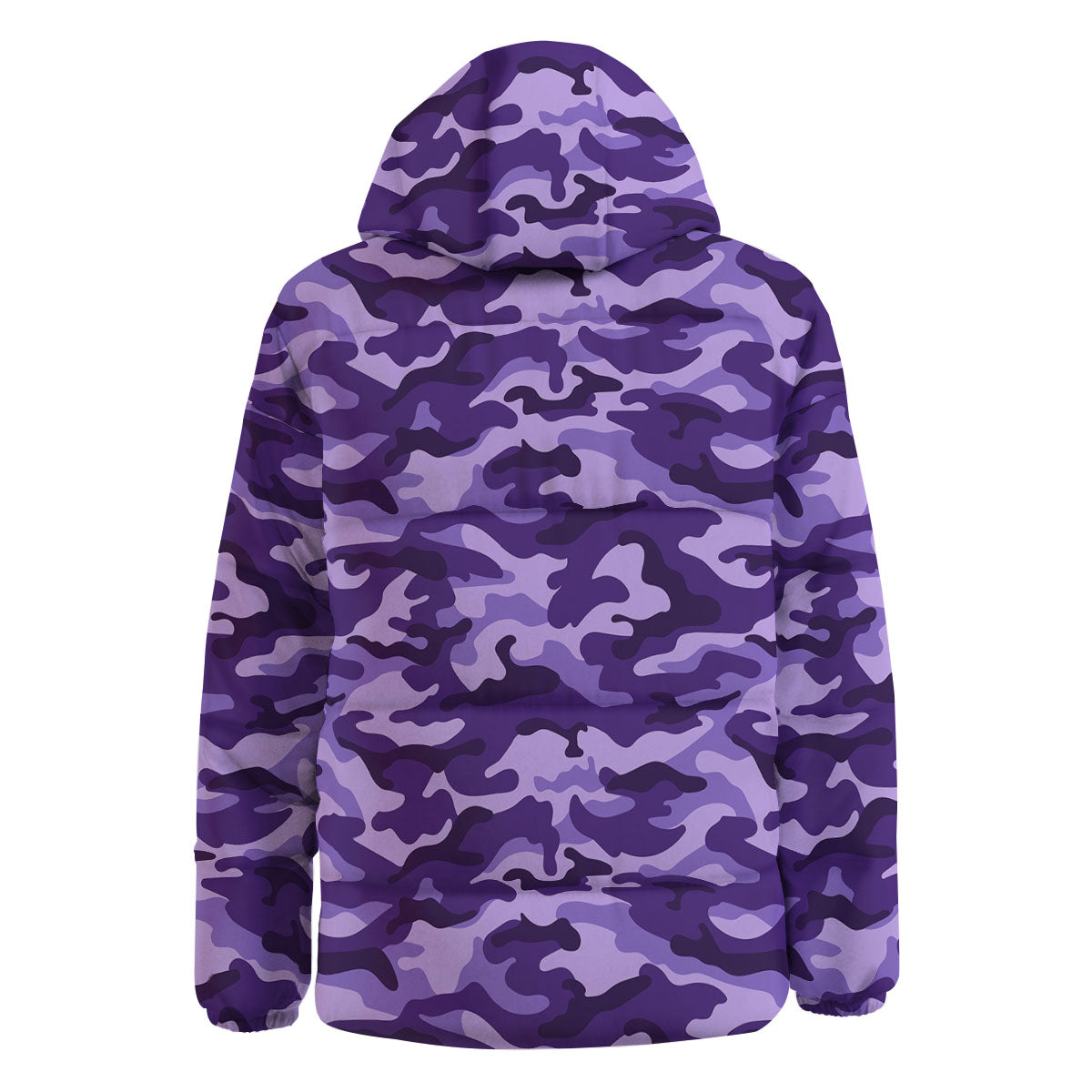 Camouflage Purple Print Pattern Down Jacket-grizzshop