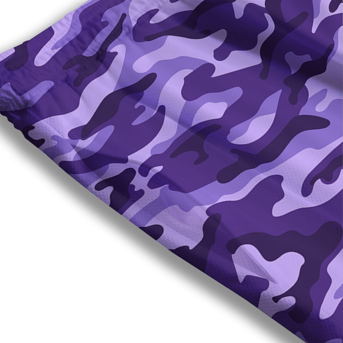 Camouflage Purple Print Pattern Mesh Shorts
