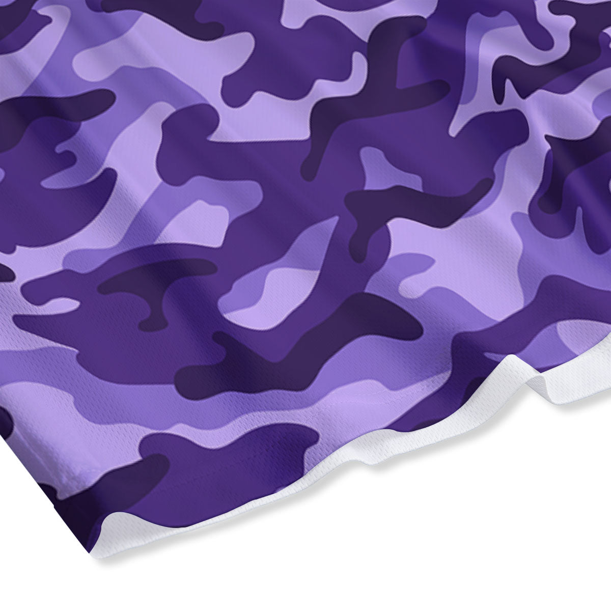 Camouflage Purple Print Pattern Mesh Shorts