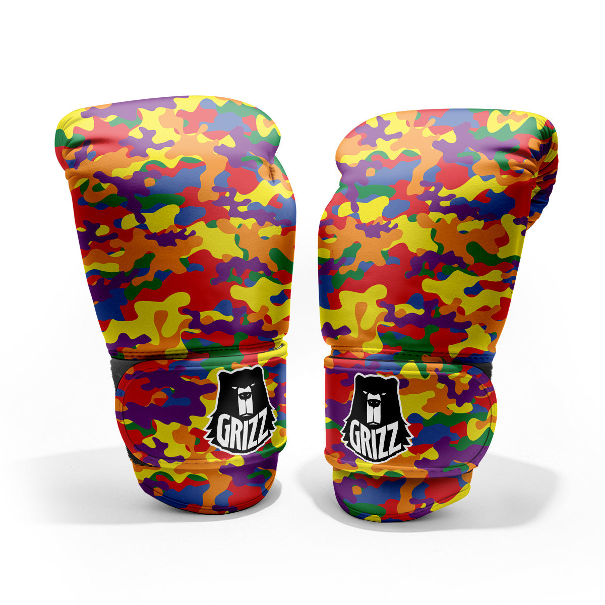 Camouflage Rainbow Print Pro Boxing Glove