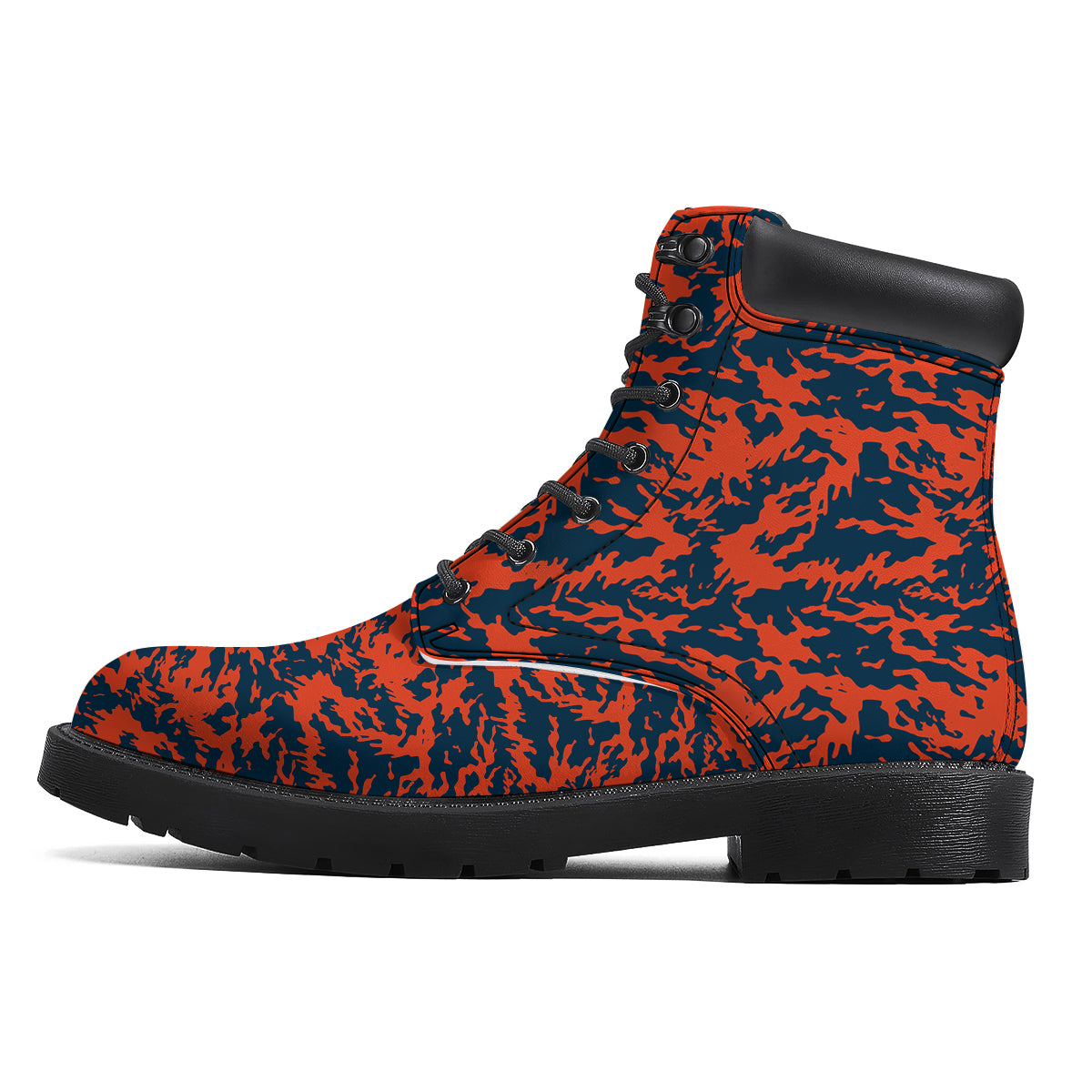 Camouflage Red Spots Print Pattern Boots-grizzshop