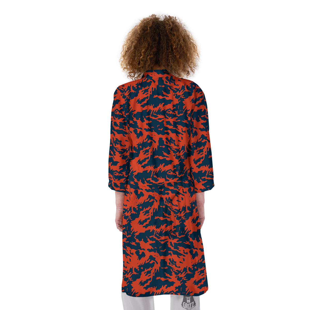 Camouflage Red Spots Print Pattern Kimono-grizzshop