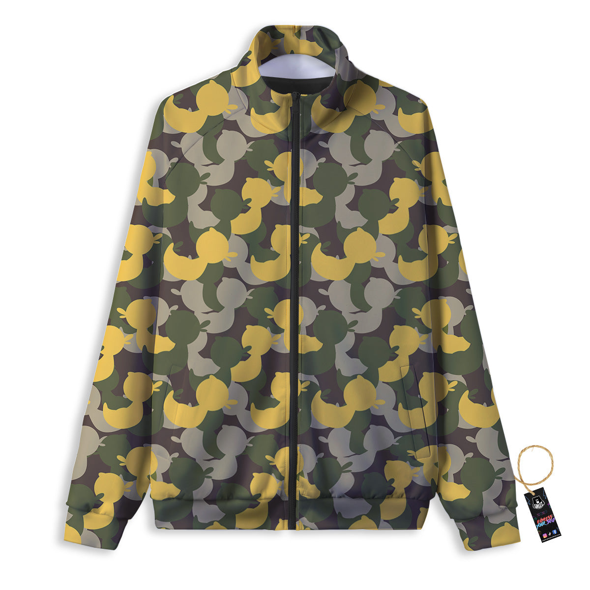 Camouflage Rubber Ducks Print Pattern Track Jacket-grizzshop