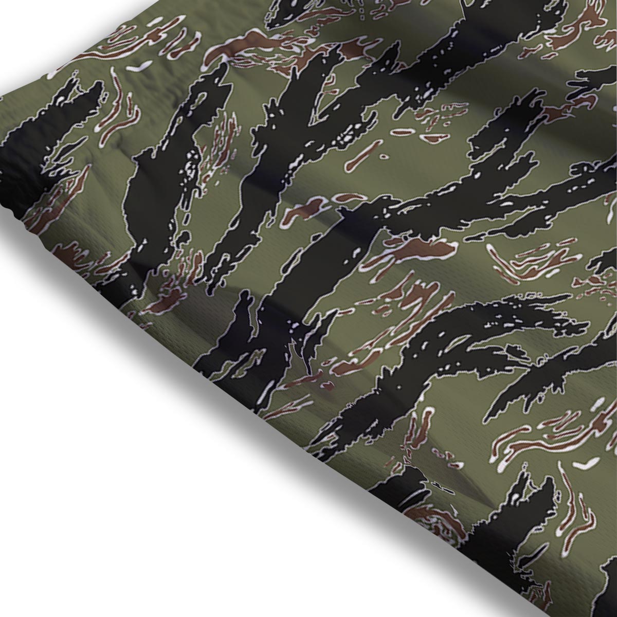 Camouflage Tiger Stripe Print Pattern Mesh Shorts