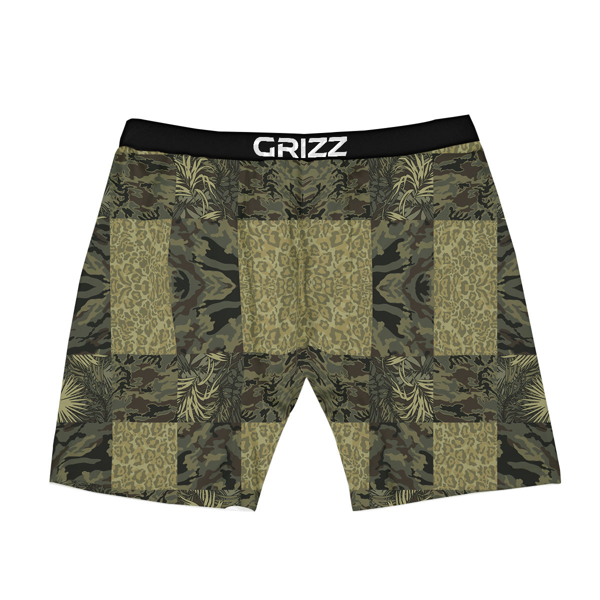 Camouflage Tropical And Leopard Print Pattern Boxer Briefs-grizzshop
