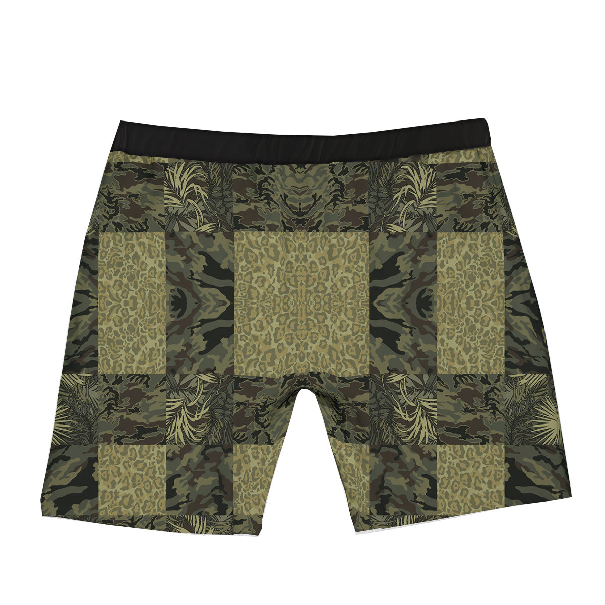 Camouflage Tropical And Leopard Print Pattern Boxer Briefs-grizzshop
