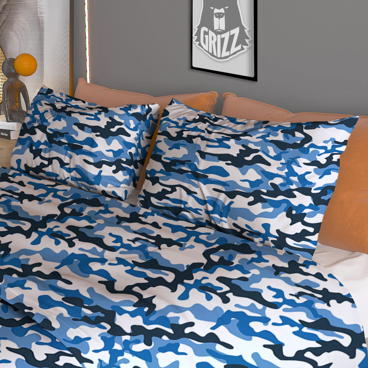 Chevron Black And Grey Print Pattern Duvet Cover Bedding Set