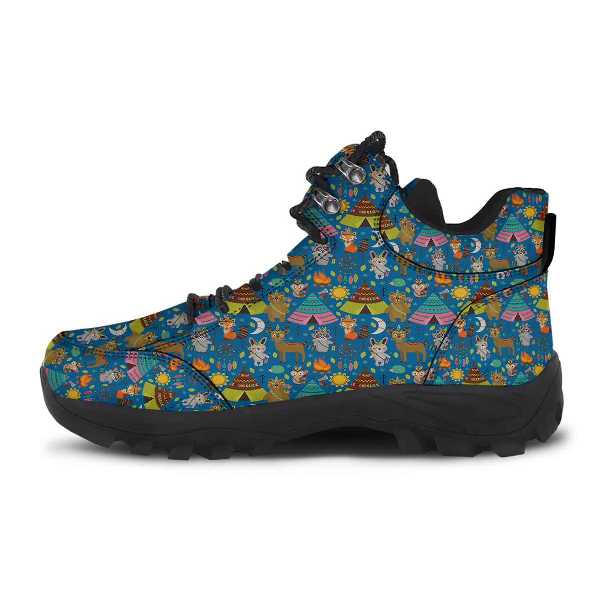 Camping Animal Print Pattern Hiking Shoes-grizzshop