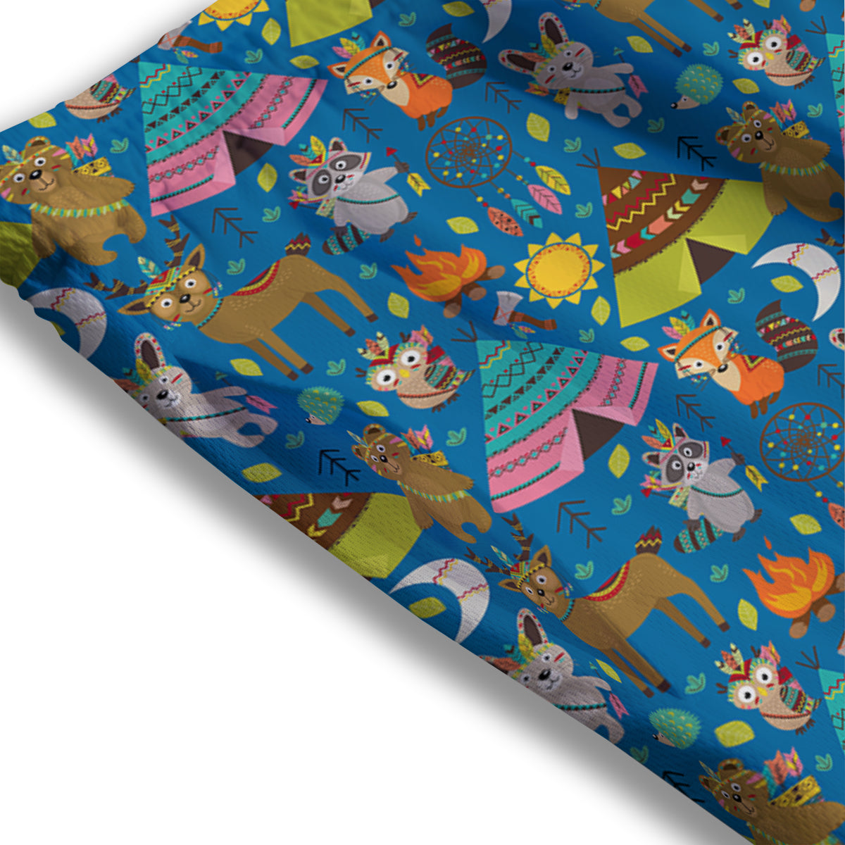 Demon Geometric Japanese Print Mesh Shorts