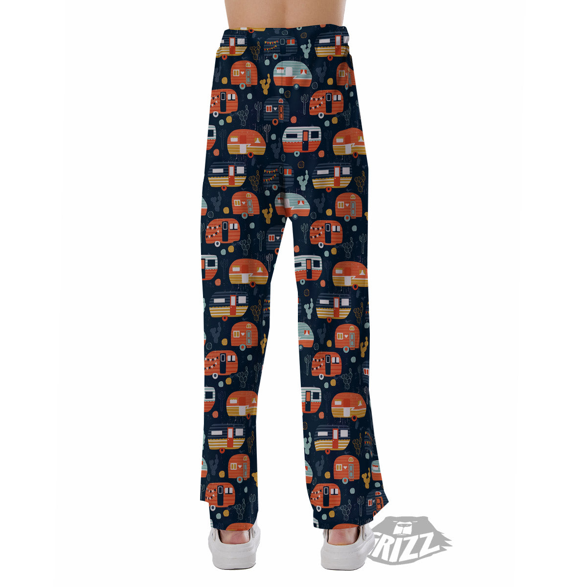 Camping Caravan Print Pattern Pajama Pants-grizzshop