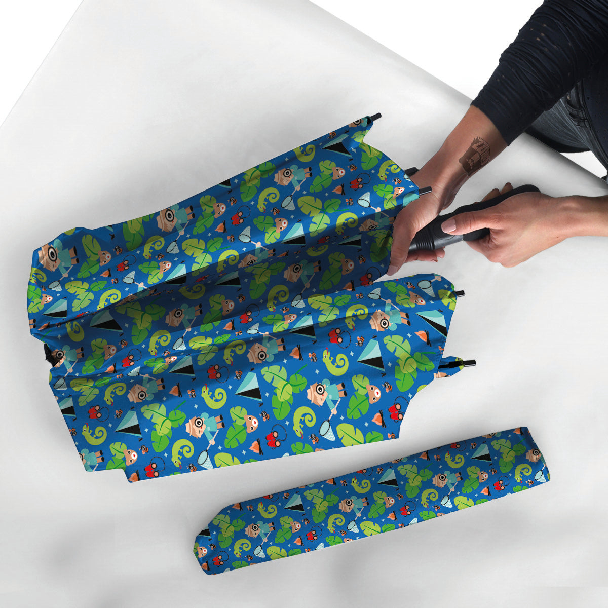 Camping Cute Print Pattern Umbrella-grizzshop