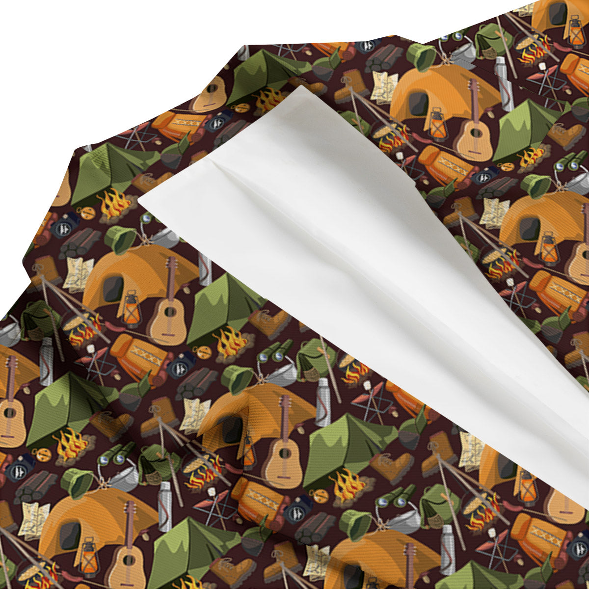 Camping Equipment Print Pattern Men's Blazer-grizzshop