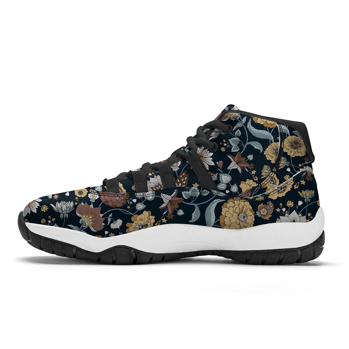 Camping Lantern Vintage Print Pattern Black Bball Shoes-grizzshop
