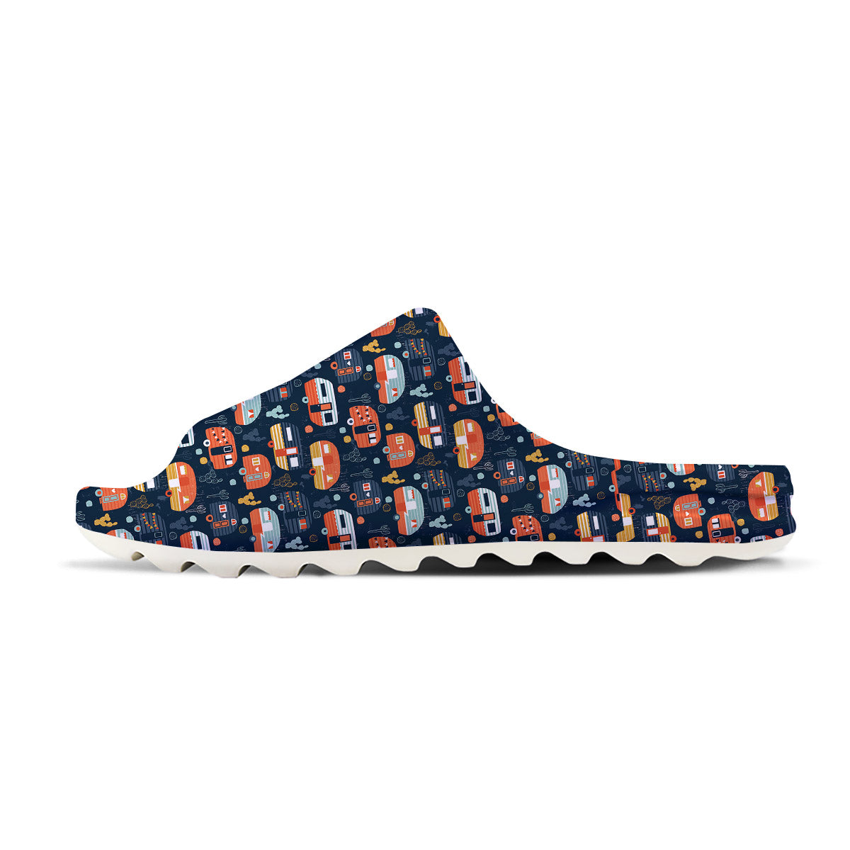 Camping Caravan Print Pattern Sandals-grizzshop